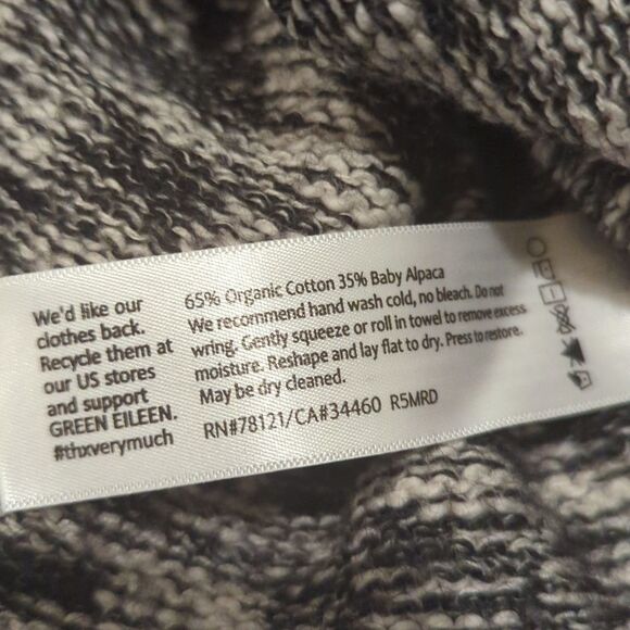 Eileen Fisher Alpaca/Organic Cotton Boxy Sweater - Picture 8 of 8